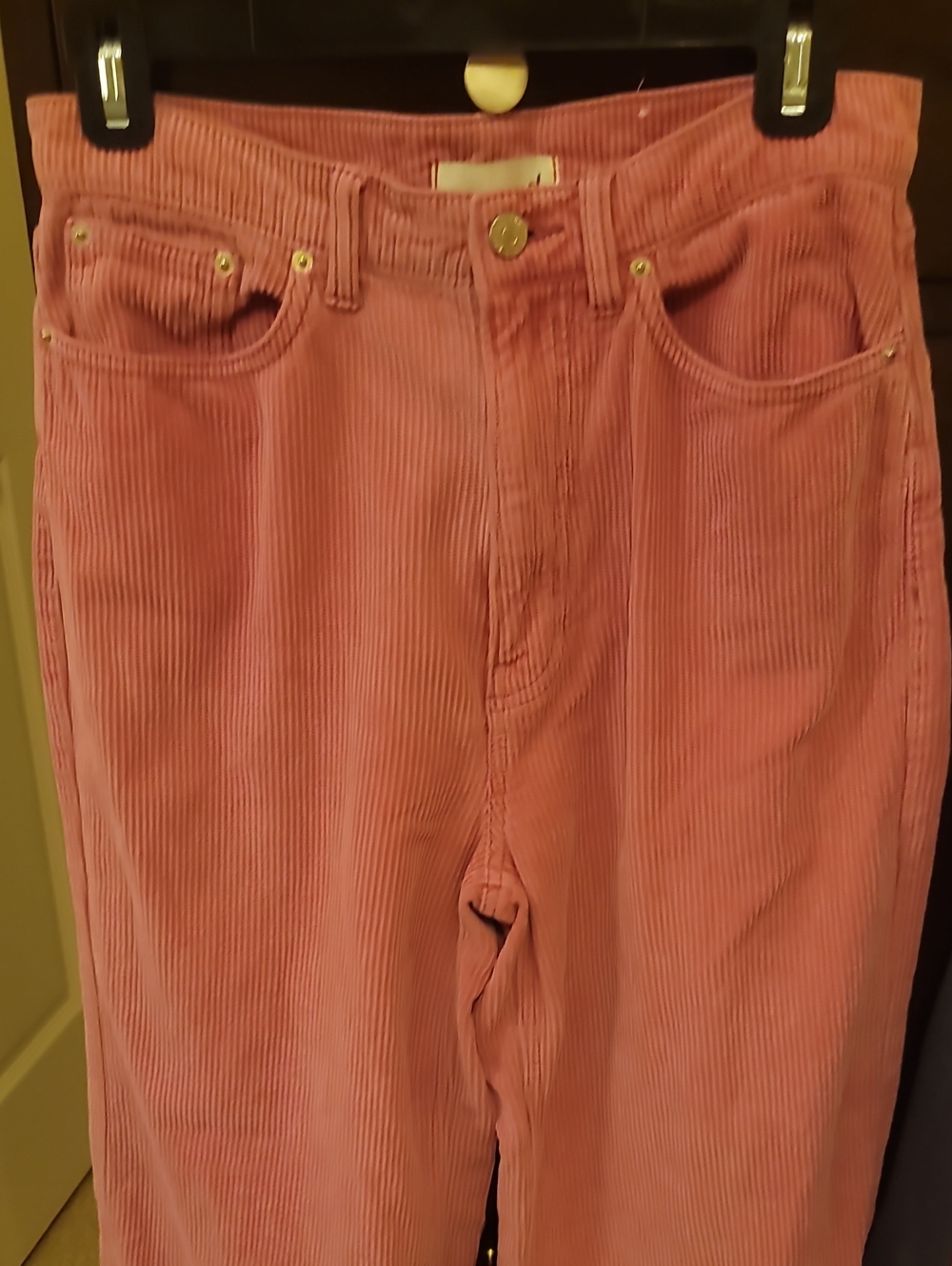 BDG High-Rise Corduroy Jeans in Dusty Rose Pink